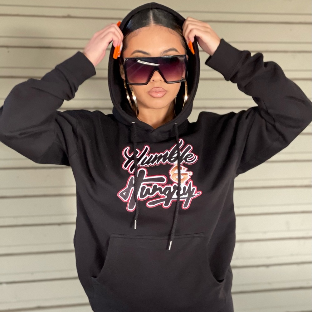 The Laconic Label Humble Hungry Patch Hoodie for Men and Women